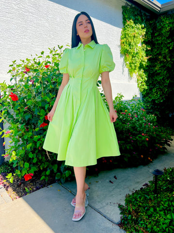 Luisa Lime Dress